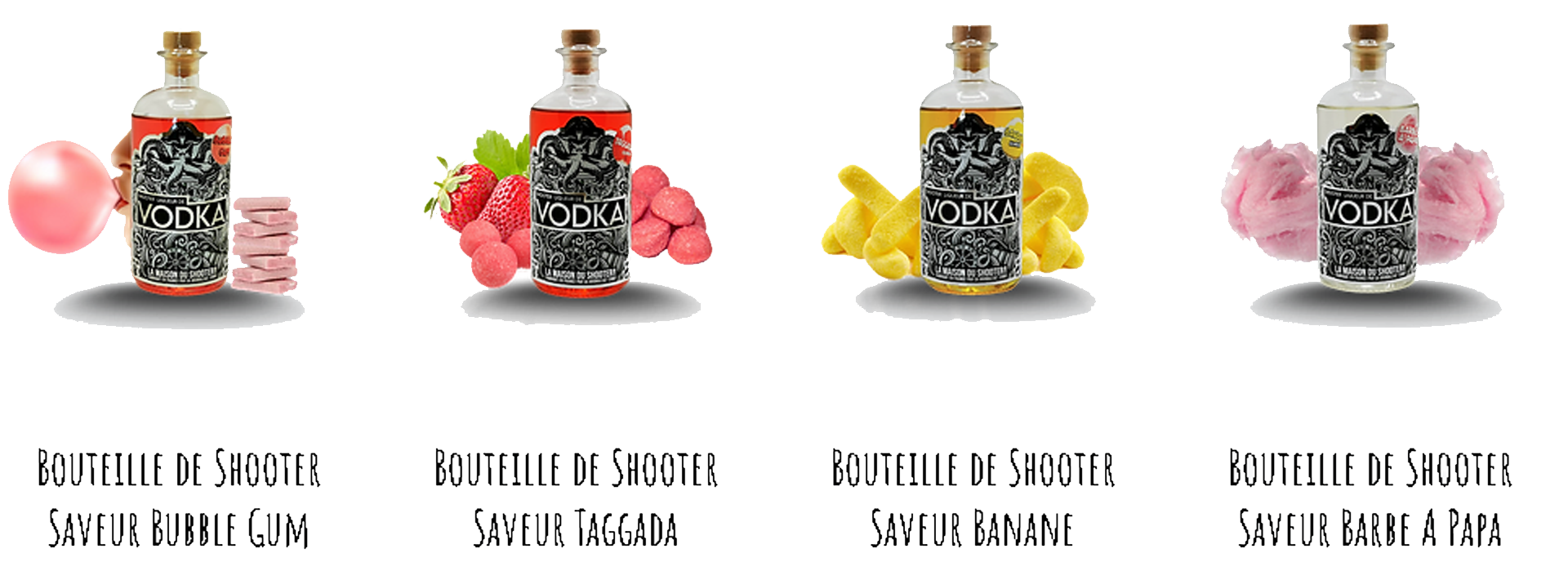 Bouteille de Vodka donuts, La Maison Du Shooter